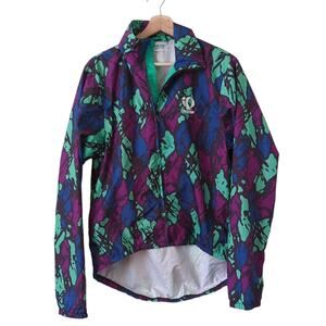 Pearl Izumi Vintage 90s Windbreaker Cycling Jacket Colorful Retro Funky Riding M